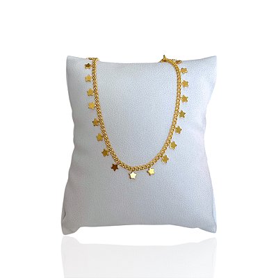 Pulseira Folheada Ouro 18k e Prata 925 Estrelas