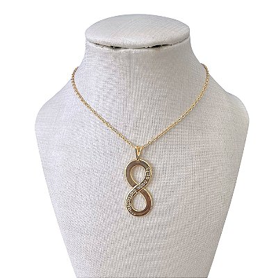 Colar Folheado Ouro 18k Infinito