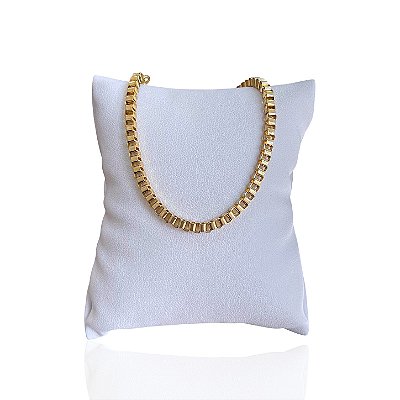 Pulseira Folheada Ouro 18k Veneza Quadrada