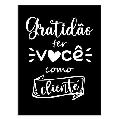 Cartão Agradecimento 50 und