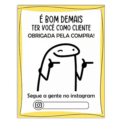 Cartão Agradecimento 50 und