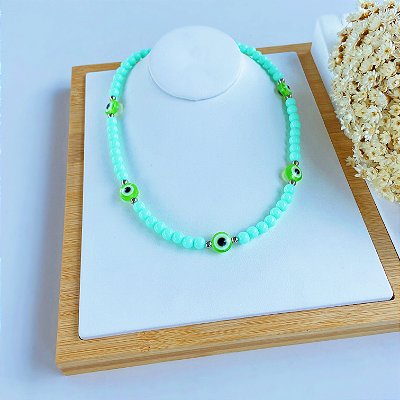 Choker Miçangas Bijuteria