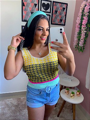 Cropped Modal Tricô