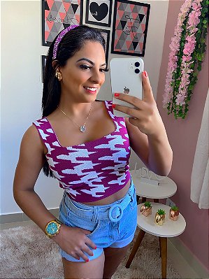 Cropped Modal Tricô