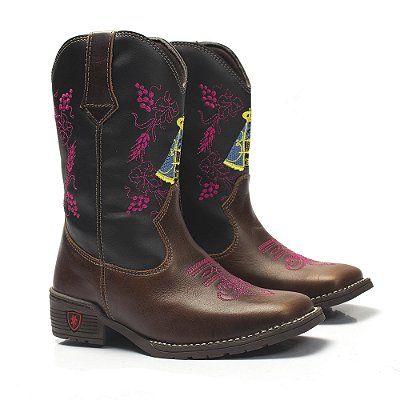 Bota Texana Infantil Texas Gold Nossa Senhora