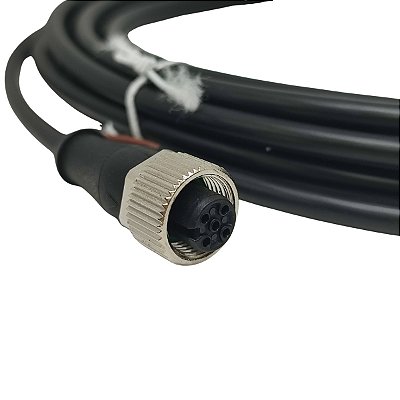 S12-5FVG-050 CABO CONECTOR M12 5P RETO 5M PVC CONTRINEX