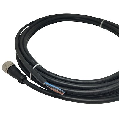 S12-4FVG-050 CABO CONECTOR M12 4P RETO 5M PVC 623-100-051 CONTRINEX
