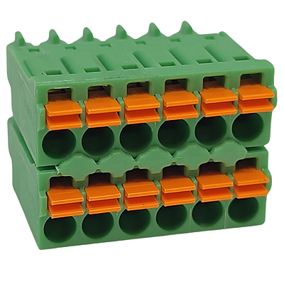 FMCD 1,5/ 6-ST-3,5 CONECTOR DA PLACA DE CIRCUITO IMPRESSO VERDE 1738843 PHOENIX CONTACT