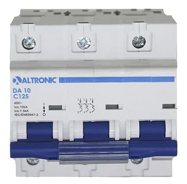 DA10-C3080A MINIDISJUNTOR TRIPOLAR CURVA C 10KA 80A ALTRONIC