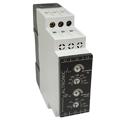 RST 22-24-26-28MM 110VCA RELÉ SUPERVISOR TRIFÁSICO COM RETARDO ALTRONIC