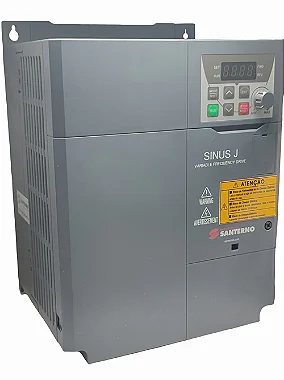 SINUS J 0014 2S/T BIK2 INVERSOR DE FREQUÊNCIA 7,5CV 22A MONOFÁSICO 15CV 40A TRIFÁSICO 220V ZZ0173056 SANTERNO