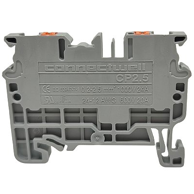 CP2.5 CONECTOR DE PASSAGEM DIRETA PUSH-IN 2.5MM² CINZA CONNECTWELL