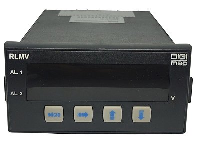 RLMV VOLTÍMETRO MICROPROCESSADO COM ALARMES SAÍDA 4 À 20 MA  600VCA 200VCA DIGIMEC