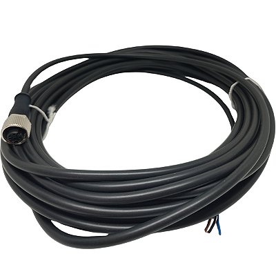 S12-4FVG-100 CONECTOR RETO FÊMEA M12 4 PÓLOS 10M 623-100-050 CONTRINEX