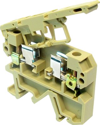 MAB1-F-380V CONECTOR PORTA-FUSÍVEL SECCIONÁVEL COM SINALIZAÇÃO LED 380V PARA TRILHOS TS32 E TS35 I19245 METALTEX