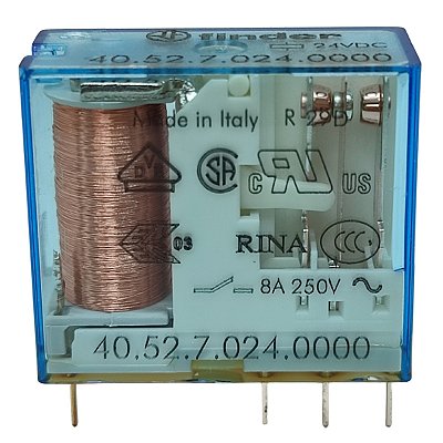 40.52.7.024.0000 RELÉ PARA CIRCUITO IMPRESSO SÉRIE 40 FINDER