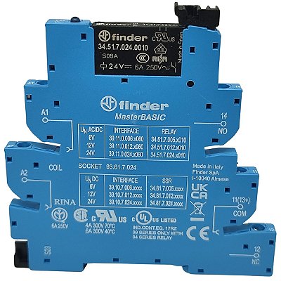 39.11.0.024.0060 RELÉ MODULAR DE INTERFACE SÉRIE 39 FINDER