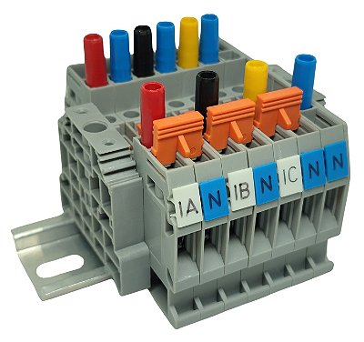 CWBAN-3TC-N BLOCO DE AFERIÇÃO COM NEUTRO CONNECTWELL