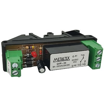 Q1R-24 INTERFACE RELÉ 24VCA/VCC 1REV 8A P09969 METALTEX