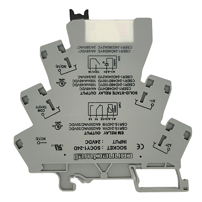 CSR1S-24DYA ACOPLADOR À RELÉ SLIM 1REV 24VCC PARAFUSO CONNECTWELL