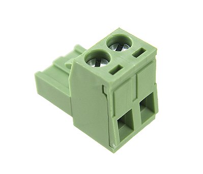 BR8F1-02 BORNE PLUG PARA CABO 2 VIAS PASSO 5,08MM VERDE I09711 METALTEX