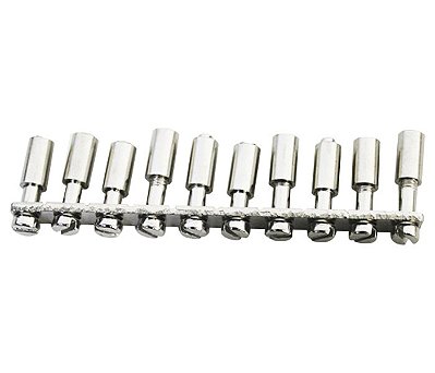 MAQ2,5-10 PONTE CONECTORA FIXA PARA CONECTOR MTB2,5 COM 10 TERMINAIS I12169 METALTEX