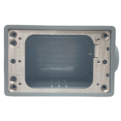 HBL6083 CAIXA FD IMPERMEÁVEL 3/4" CINZA HUBBELL