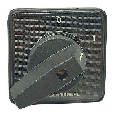 RT25/A2B03 CHAVE COMUTADORA ROTATIVA TERMOPLÁSTICO LIGA/DESLIGA 25A 2P COM KNOB 60 150002 SCHMERSAL