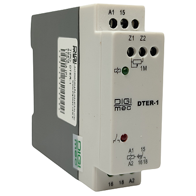 DTER-1 5 SEG TEMPORIZADOR COM RETARDO NA ENERGIZAÇÃO REMOTO 110VCA 1 SAÍDA DIGIMEC