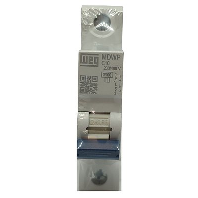 MDWP-C10-1 MINI DISJUNTOR CURVA C 1 PÓLO 10A 15220827 WEG
