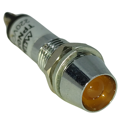 TPN-082LO INDICADOR LED 8MM 220V LARANJA I15998 METALTEX