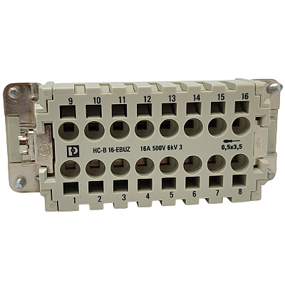 HC-B 16-EBUZ INSERTO DE CONTATO 16 PÓLOS 1687901 PHOENIX CONTACT