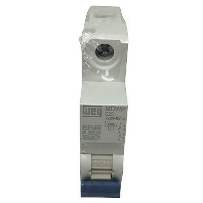 MDWP-C25-1 MINI DISJUNTOR 25A 400V 50/60HZ 1 PÓLO 15265685 WEG