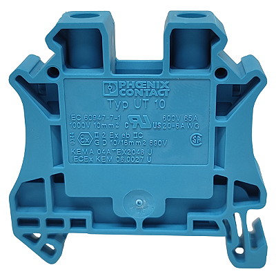 UT 10 BU BORNE CONECTOR DE PASSAGEM AZUL 3044188 PHOENIX CONTACT
