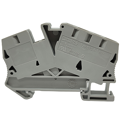 STS 6-TWIN BORNE CONECTOR DE PASSAGEM CINZA 3038150 PHOENIX CONTACT