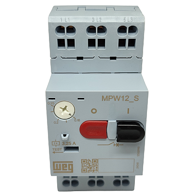 MPW12-3- C025S DISJUNTOR-MOTOR AZUL 0,16-0,25 À MOLA 12500990 WEG