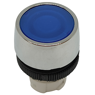 B2/16 BOTÃO 022 FACEADO CROMADO AZUL 13001016 SCHMERSAL