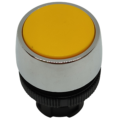 B2/04 BOTÃO 022 FACEADO CROMADO AMARELO 13001004 SCHMERSAL