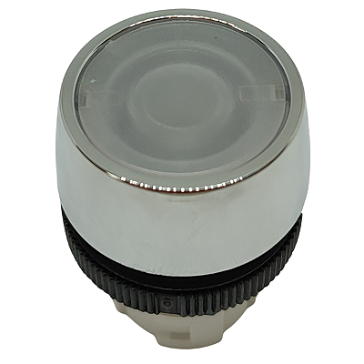 B2/10 BOTÃO 022 FACEADO CROMADO TRANSPARENTE 13001010 SCHMERSAL