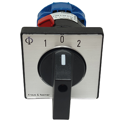 CA10.A214.600.FT2 CHAVE COMUTADORA C/0 1P COM RETORNO 20A KRAUS & NAIMER