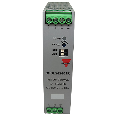 SPDL242401R FONTE DE ALIMENTAÇÃO 240W 24VDC 10A CARLO GAVAZZI