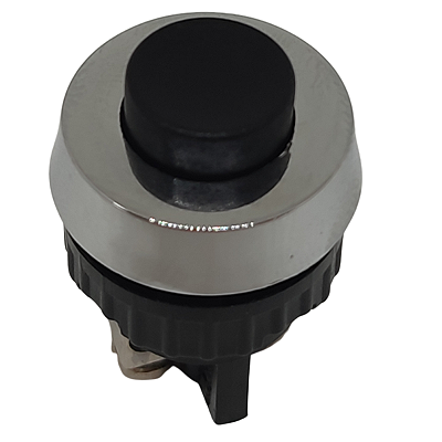 BI106/01 BOTÃO 015 REDONDO CROMADO COM PINO PRETO 1NF 11500601 SCHMERSAL