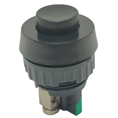 BI101/01 BOTÃO 015 REDONDO PRETO COM PINO PT 1NA SEM COLA NO ARO 11500901 SCHMERSAL