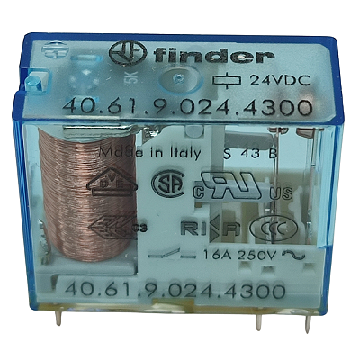 40.61.9.024.4300 MINI RELÉ PARA PCI 1NA 24VDC FINDER