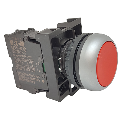 M22-D-R/K10 BOTÃO PULSANTE VERMELHO 1NA EATON