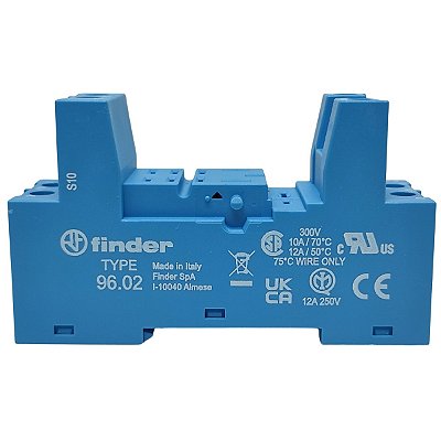 96.02.SMA BASE PARA TRILHO DIN 35MM PARA RELÉ SÉRIE 56 FINDER