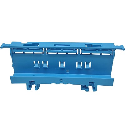 221-510/000-006 SUPORTE PARA FAMÍLIA 221 PARA 6MM² PARA FIXAÇÃO EM TRILHO DIN AZUL WAGO