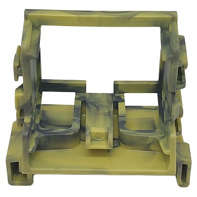 221-549/002-053 SUPORTE PARA FIXAÇÃO EM TRILHO DIN LINHA 221 DE 10 VIAS 4MM² CINZA ESCURO-AMARELO WAGO