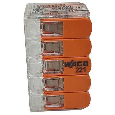 221-420 CONECTOR DE EMENDA 10 VIAS FLEXÍVEL 4,0 MM² 32A WAGO