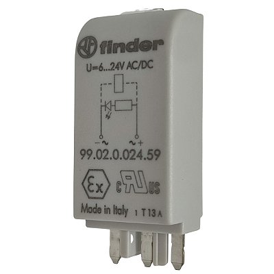 99.02.0.024.59 MÓDULO DE SINALIZAÇÃO 6 À 24VDC/AC FINDER